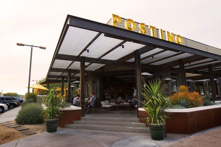The Postino East restaurant exterior in Gilbert, Arizona